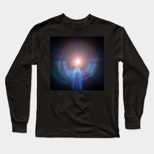 Monk in tunnel of clouds Long Sleeve T-Shirt